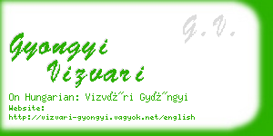gyongyi vizvari business card